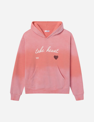 Take Heart Unisex Hoodie with Inspirational John 16:33 Print