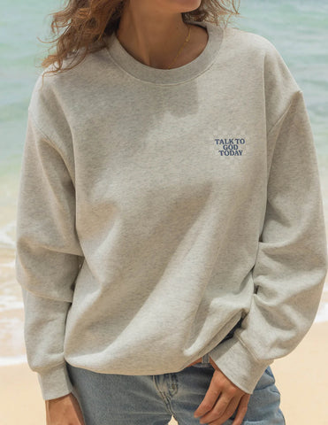 Faith-Inspired Unisex Crewneck Sweatshirt with Inspirational Scripture