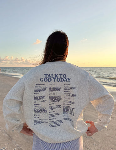 Faith-Inspired Unisex Crewneck Sweatshirt with Inspirational Scripture