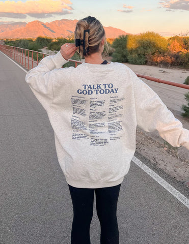 Faith-Inspired Unisex Crewneck Sweatshirt with Inspirational Scripture