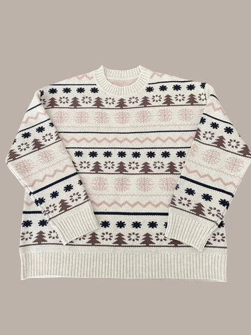 Cozy Cabin-Inspired Winter Sweater with Classic Nordic Design