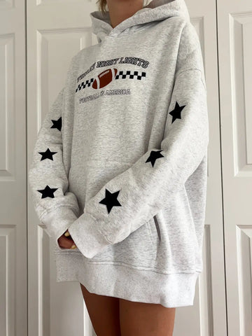 Game Day Hoodie with Embroidered Friday Night Lights Design