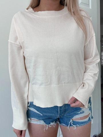 Ivory Buttery Soft Sweater for Cozy Everyday Style