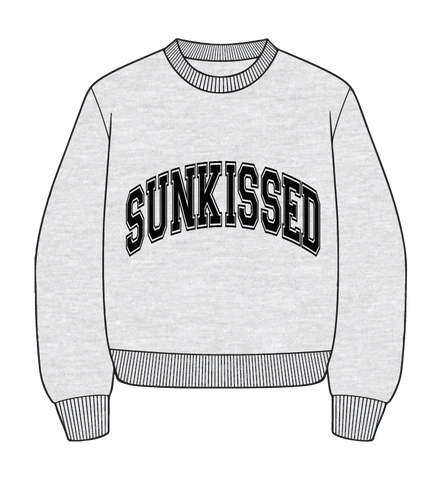 Cozy Grey Varsity Sweatshirt with Embroidered Details for Effortless Everyday Style